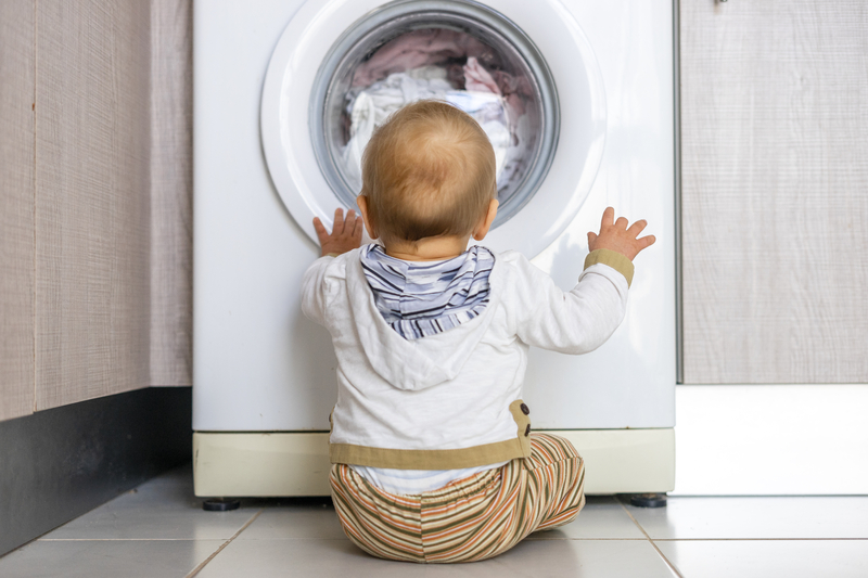 baby and washing machine